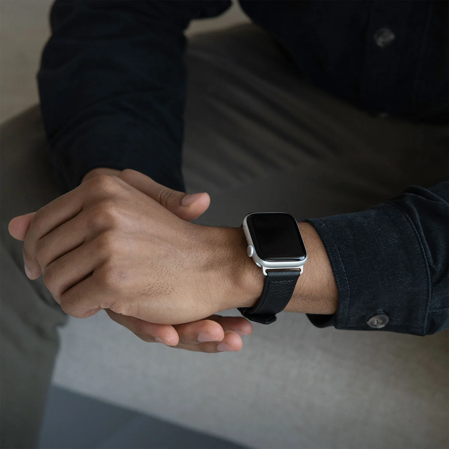 Elk Leather Apple Watch Band (Black) - Image 3