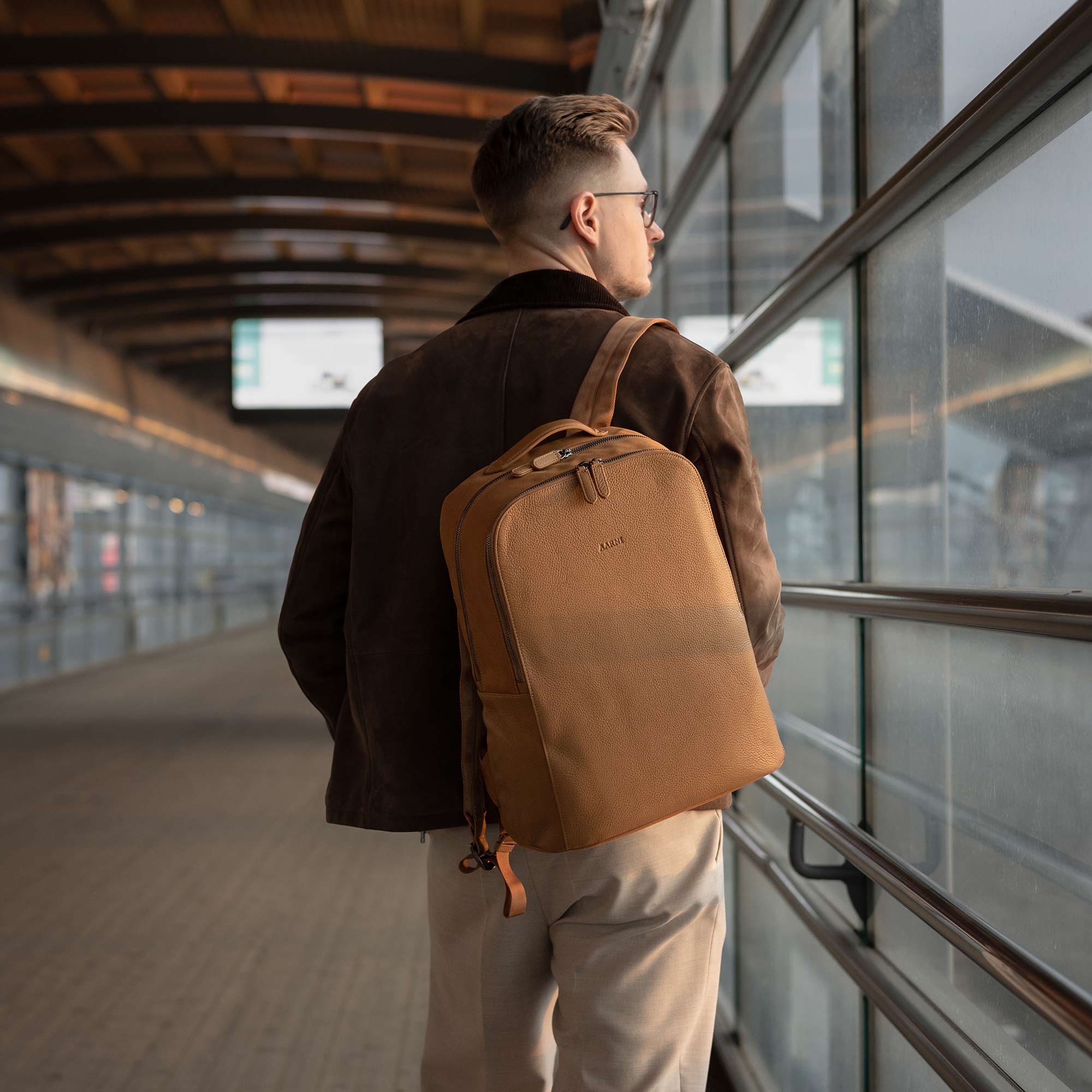 Athos Backpack (Cognac) - Image 2