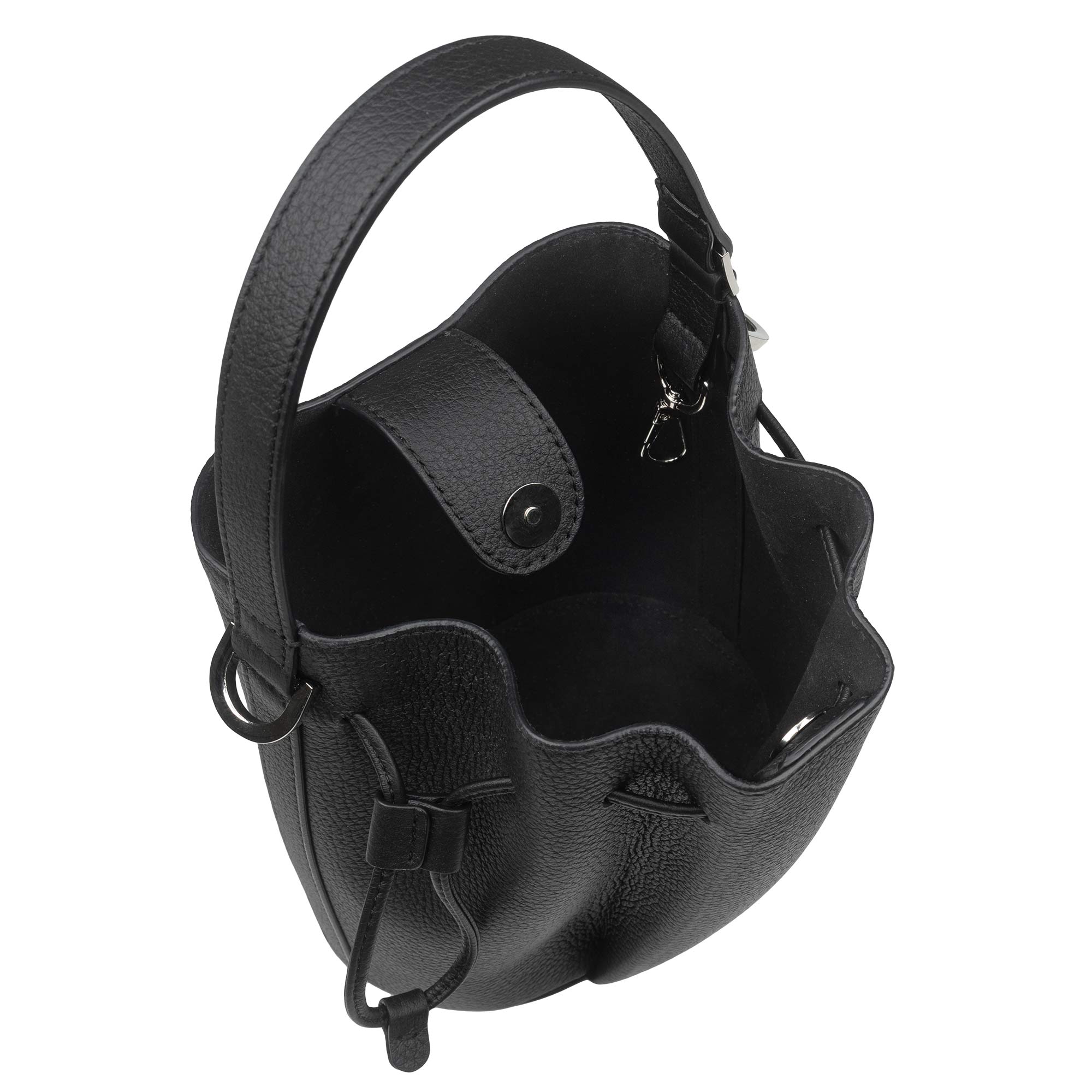 Bea Bucket Bag (Black) - Image 7