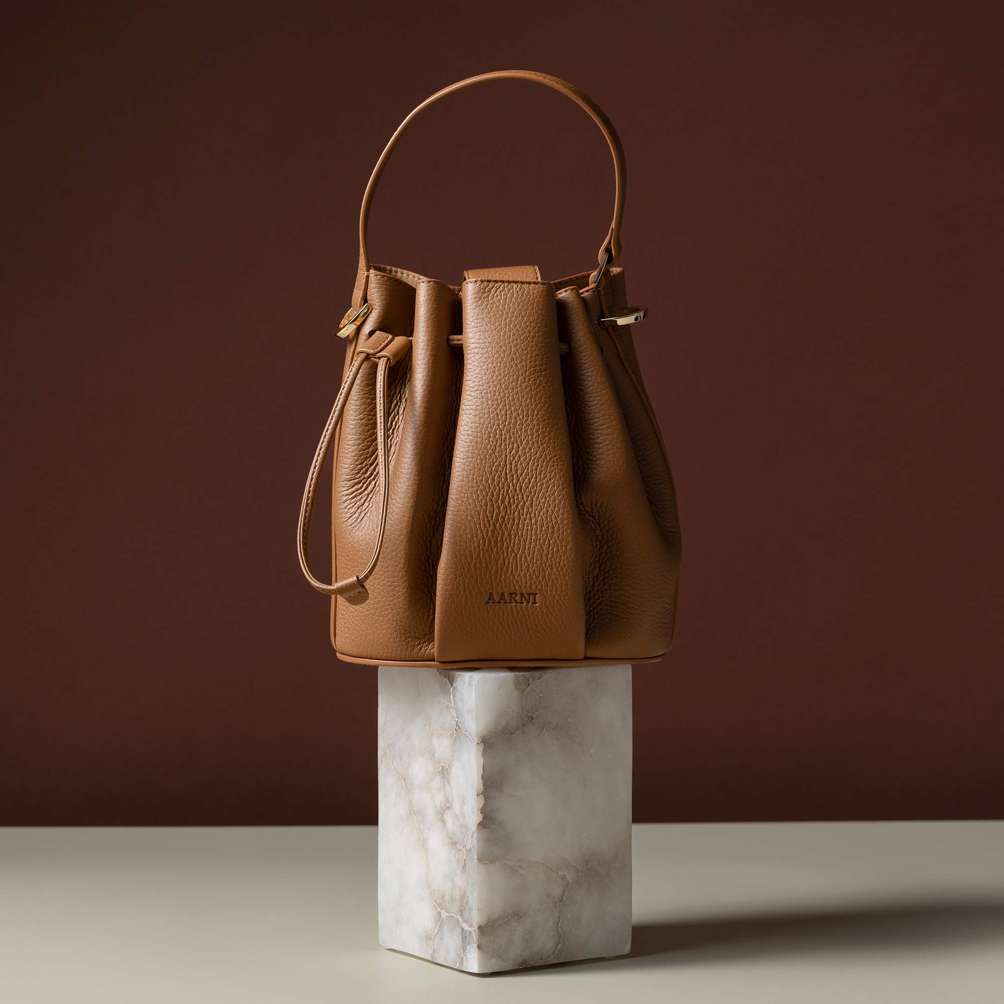 Bea Bucket Bag (Cognac) - Image 2
