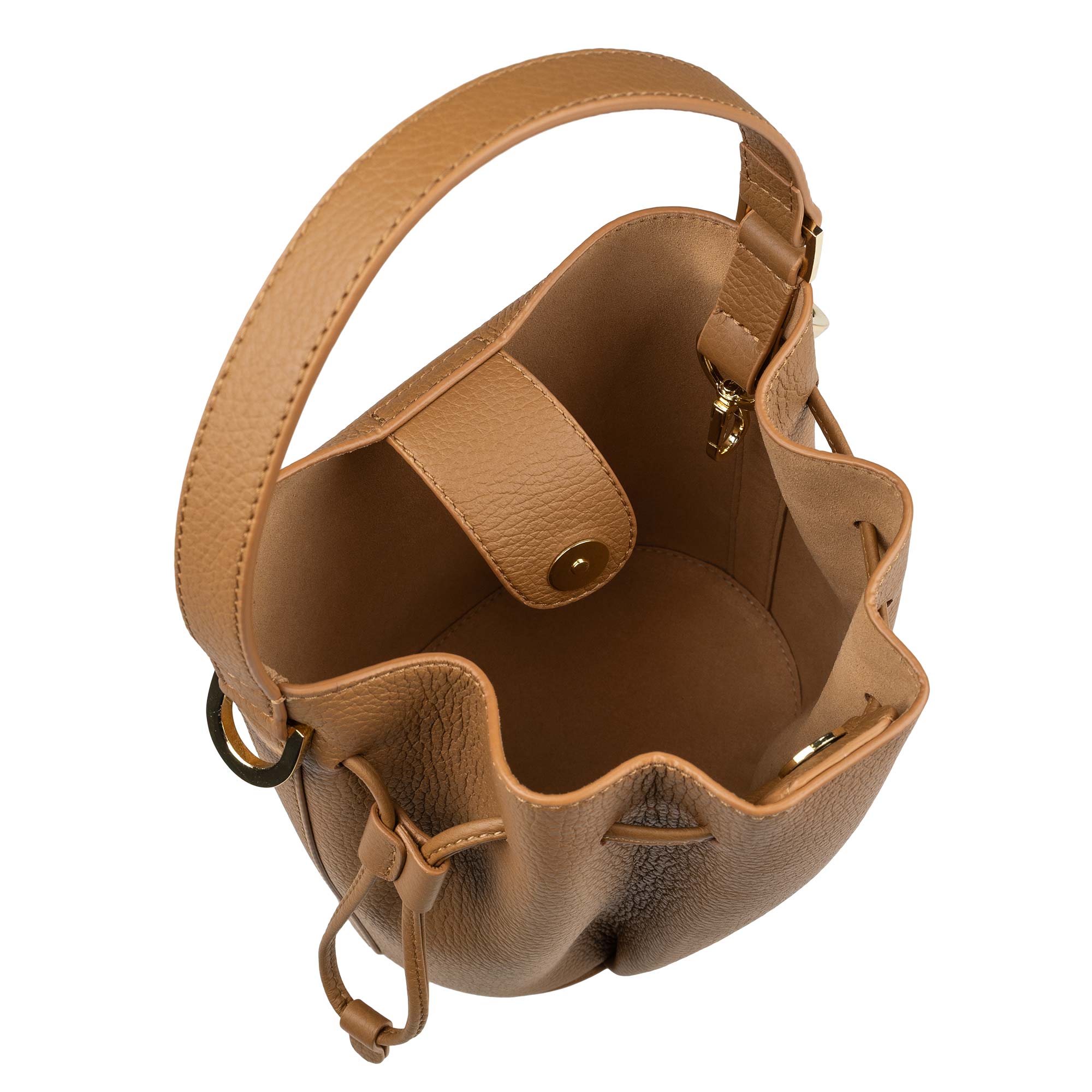 Bea Bucket Bag (Cognac) - Image 6