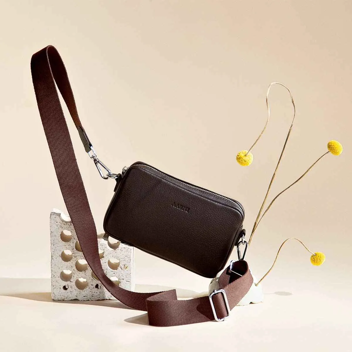 Crossbody Bag (Dark Brown) - Image 4
