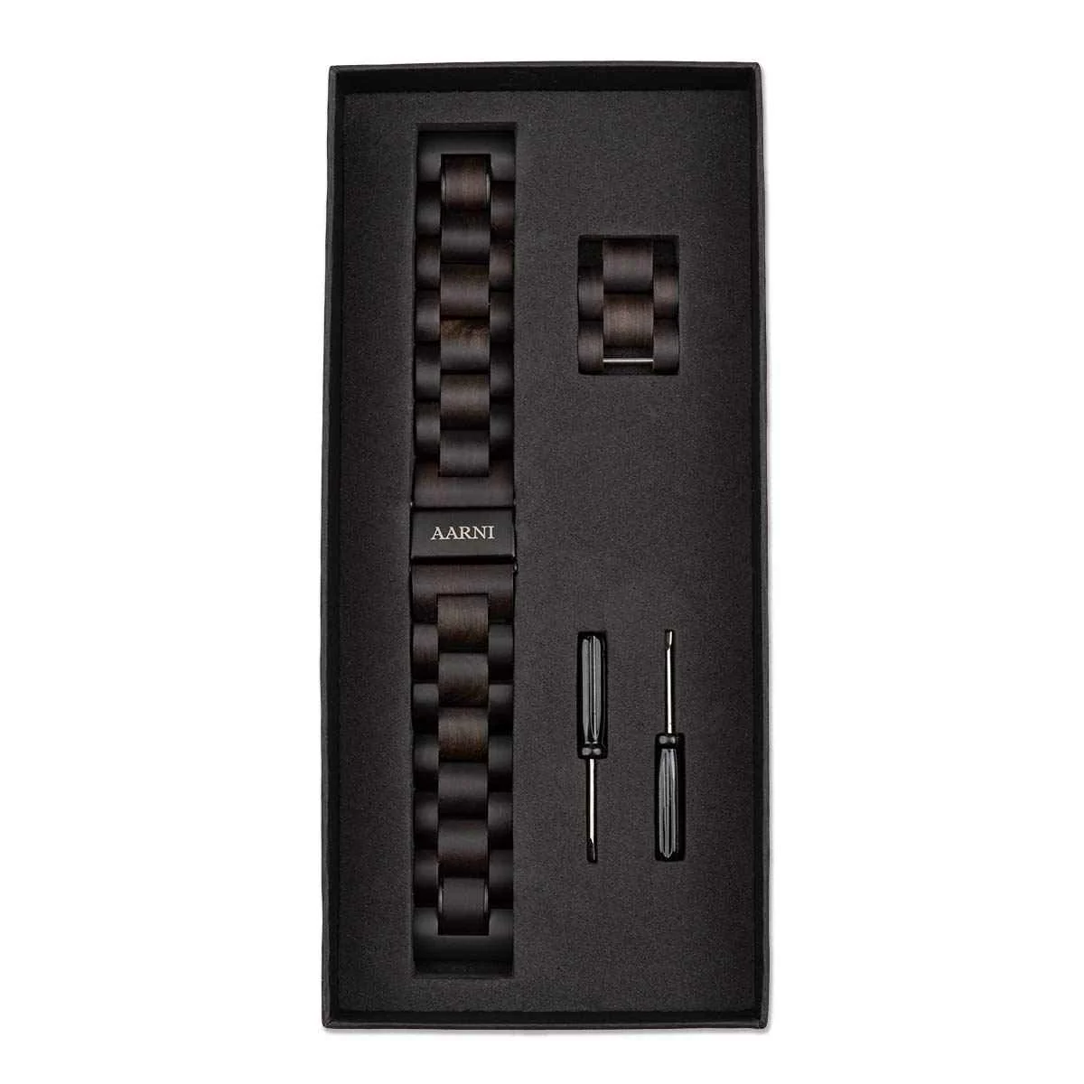 Ebony Wood Watch Band 20mm