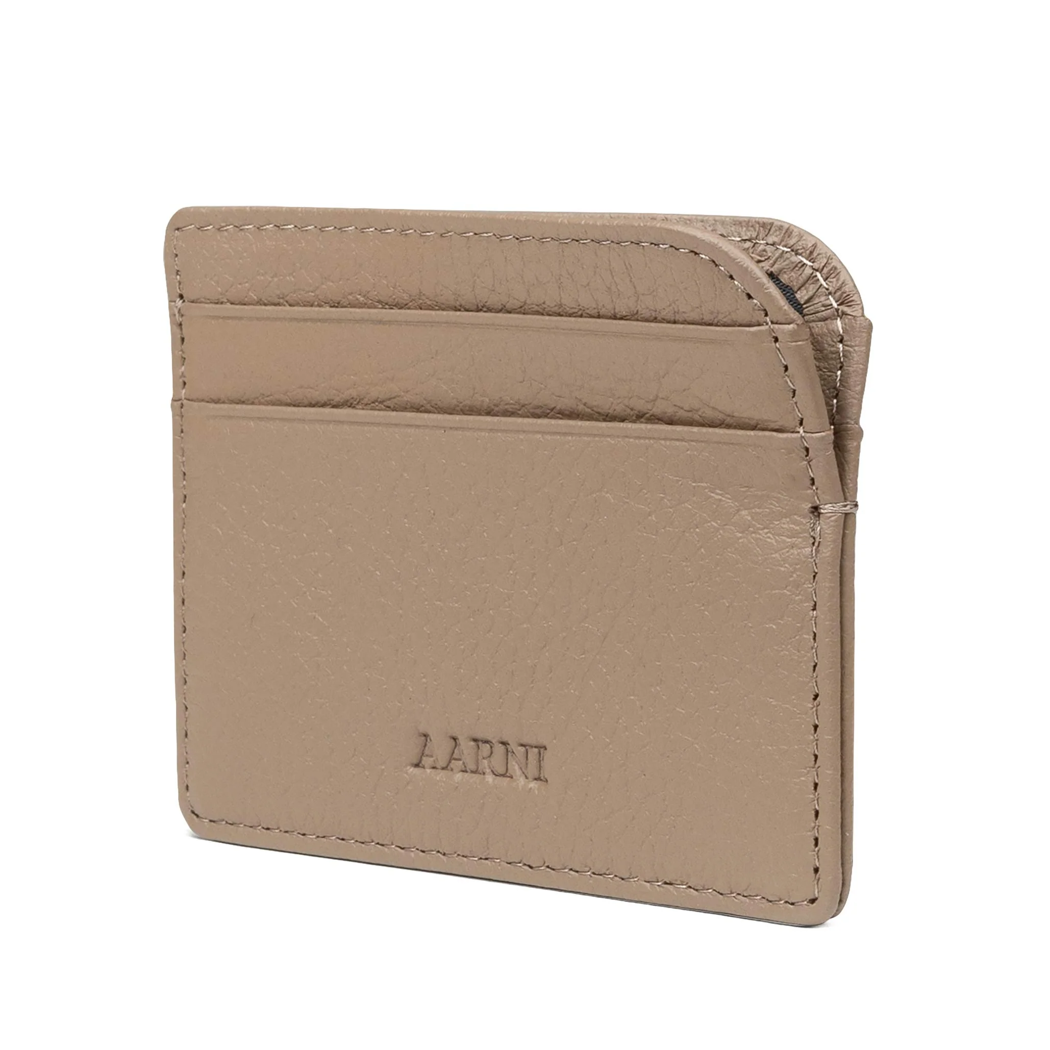 Elk Leather Card Holder (Sand) - Image 3