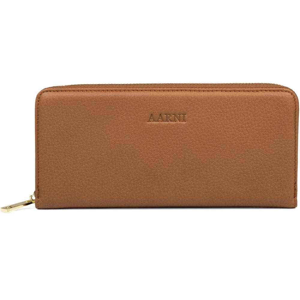 Elk Leather Clutch Wallet (Cognac) - Image 3