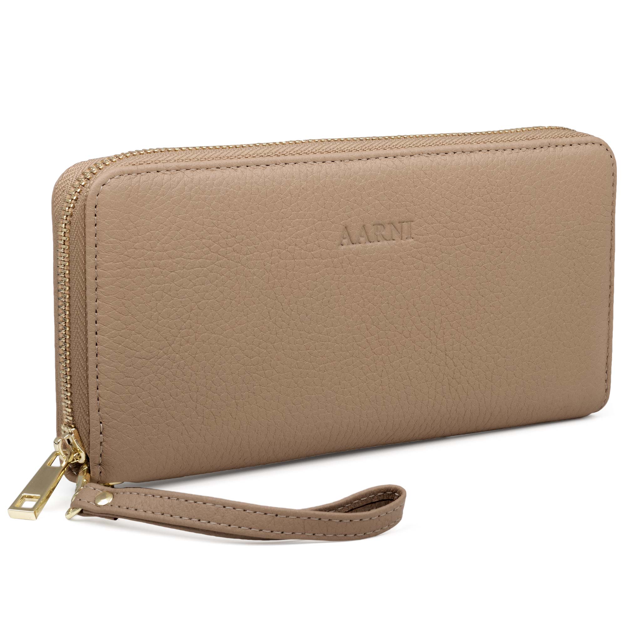 Elk Leather Clutch Wallet (Sand)