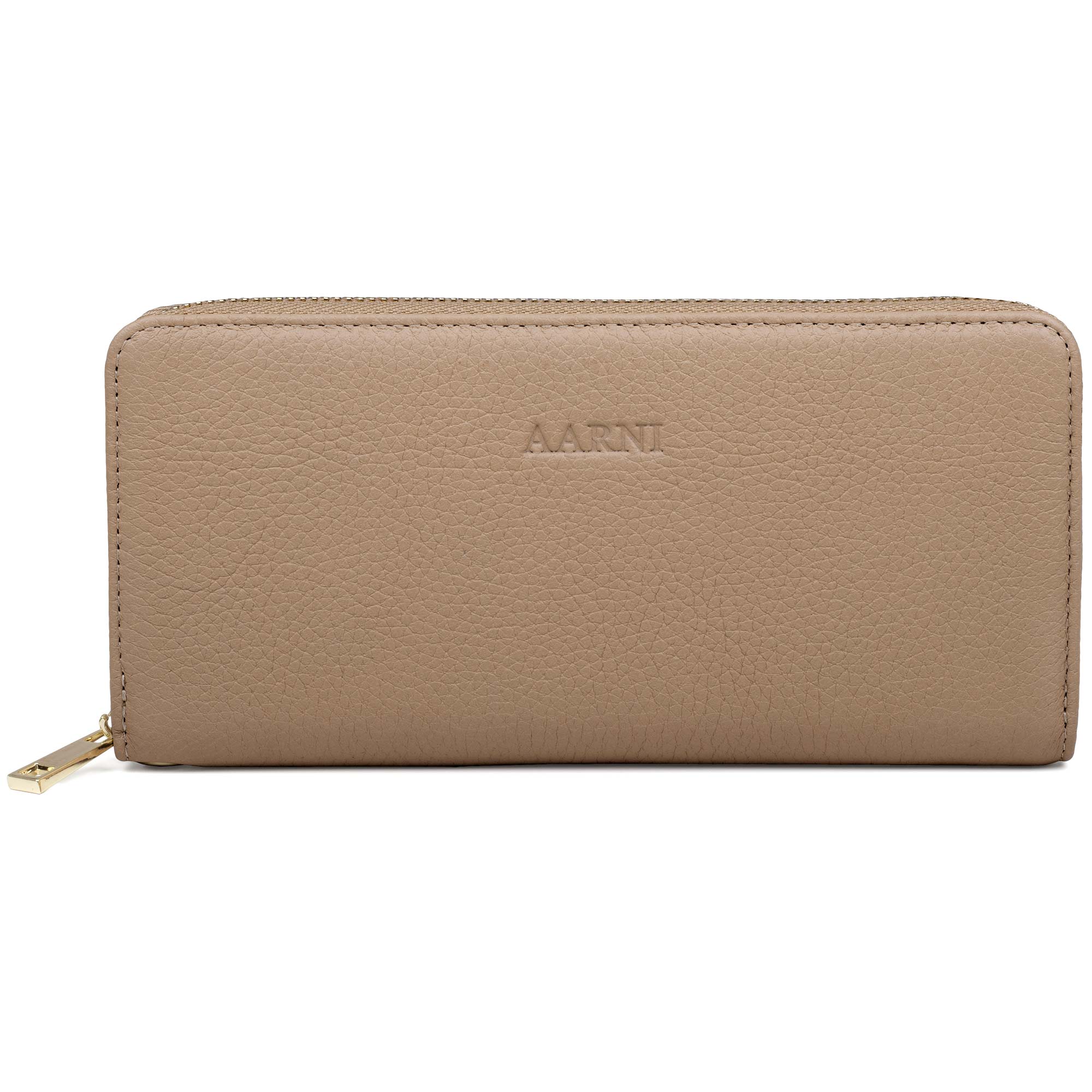 Elk Leather Clutch Wallet (Sand) - Image 3