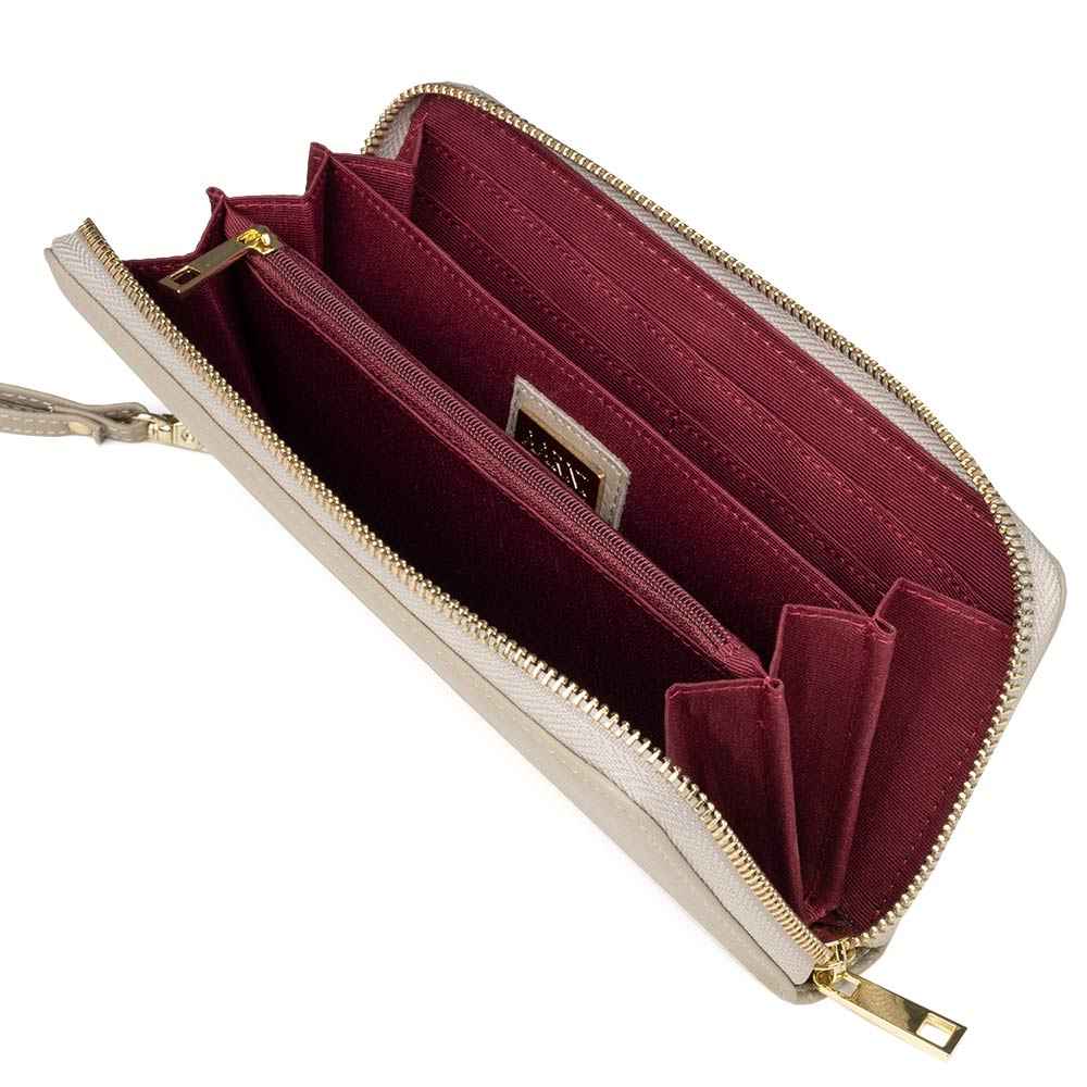Elk Leather Clutch Wallet (Taupe) - Image 2