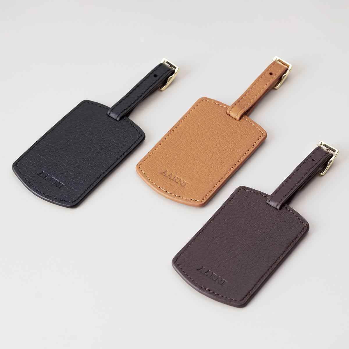 Elk Leather Luggage Tag - Image 3
