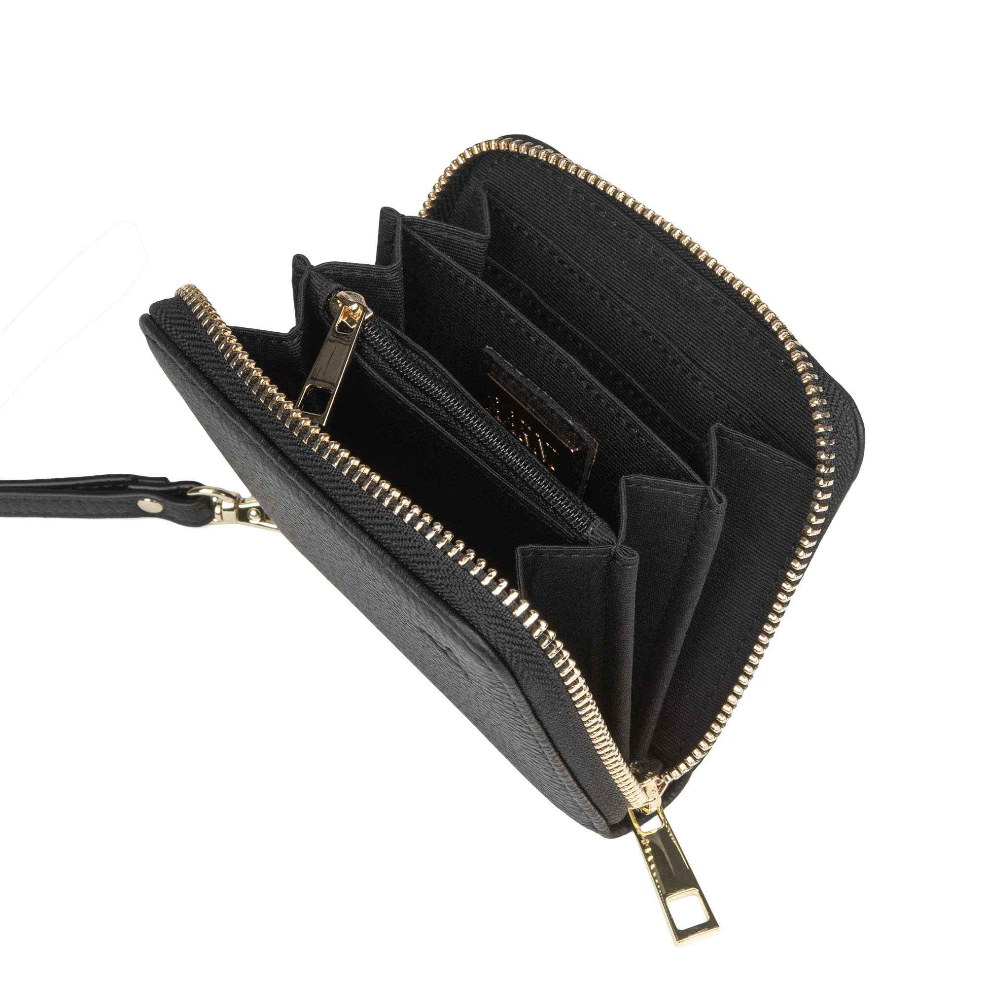 Elk Leather Mini Clutch Wallet (Black) - Image 2