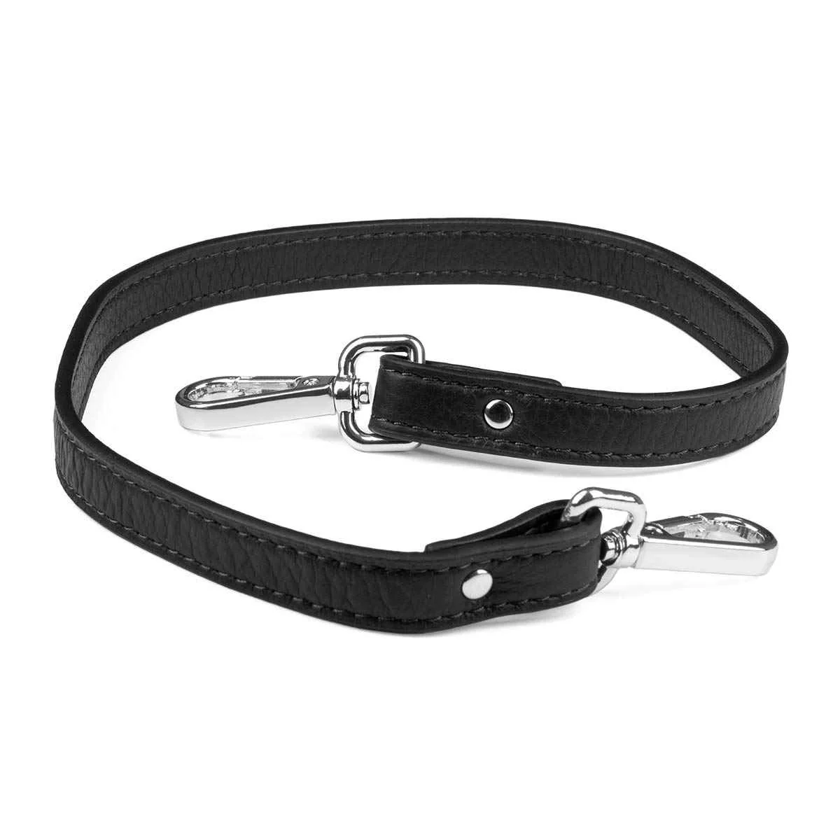 Elk Leather Short Shoulder Strap (Black) - Image 2