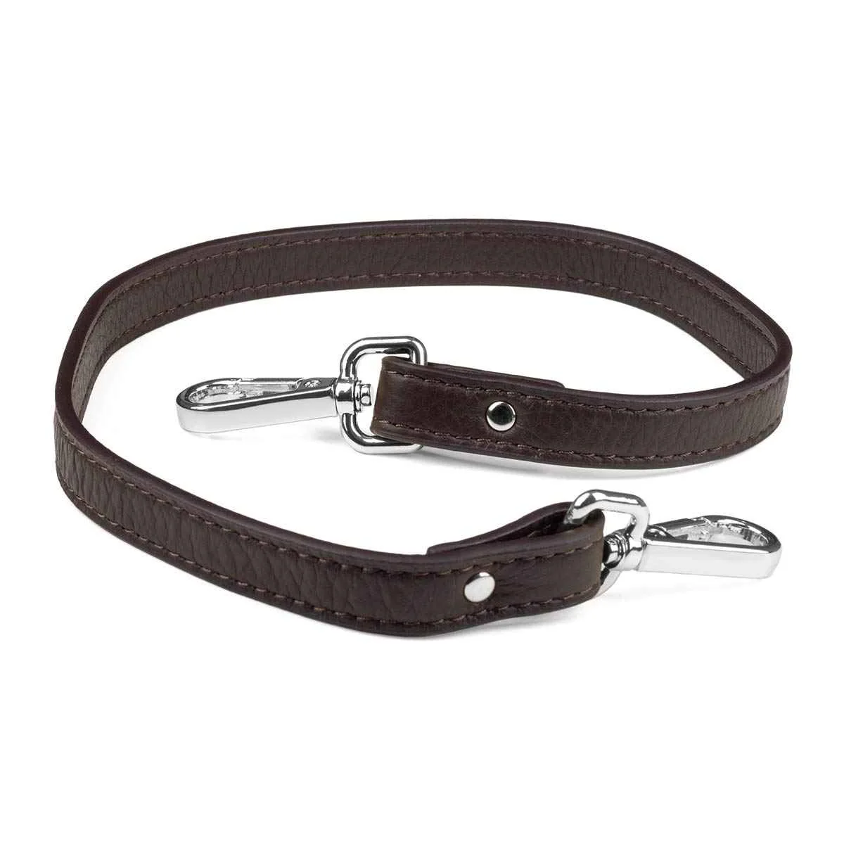 Elk Leather Short Shoulder Strap (Dark Brown) - Image 2