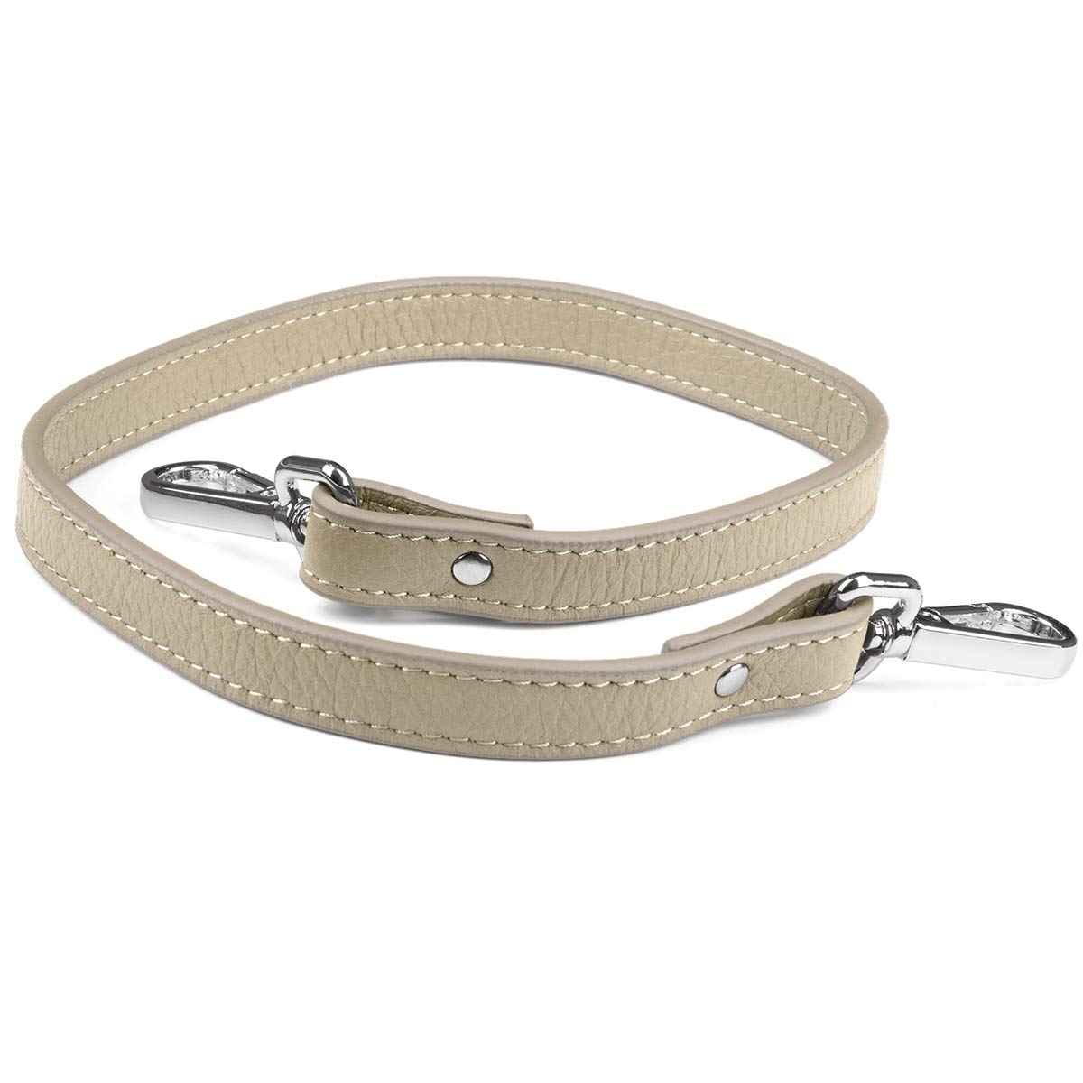 Elk Leather Short Shoulder Strap (Taupe) - Image 2