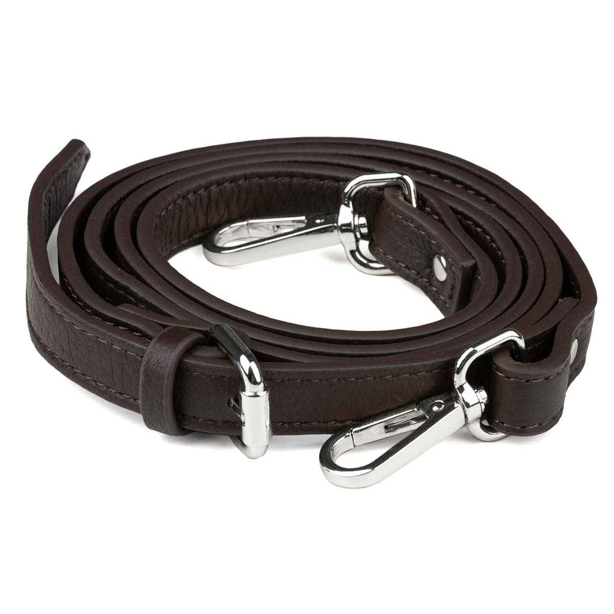 Elk Leather Shoulder Strap (Dark Brown) - Image 2