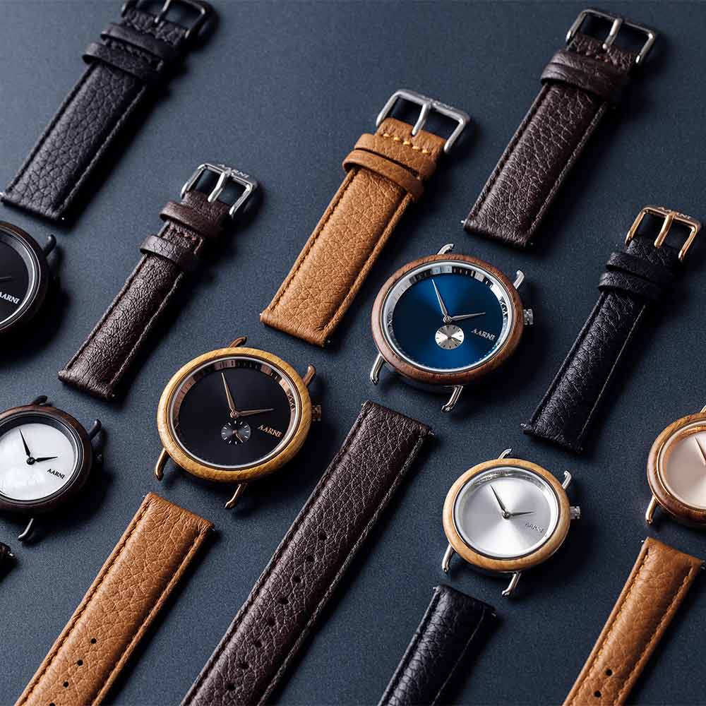 Elk Leather Watch Band 20mm (Black) - Image 2