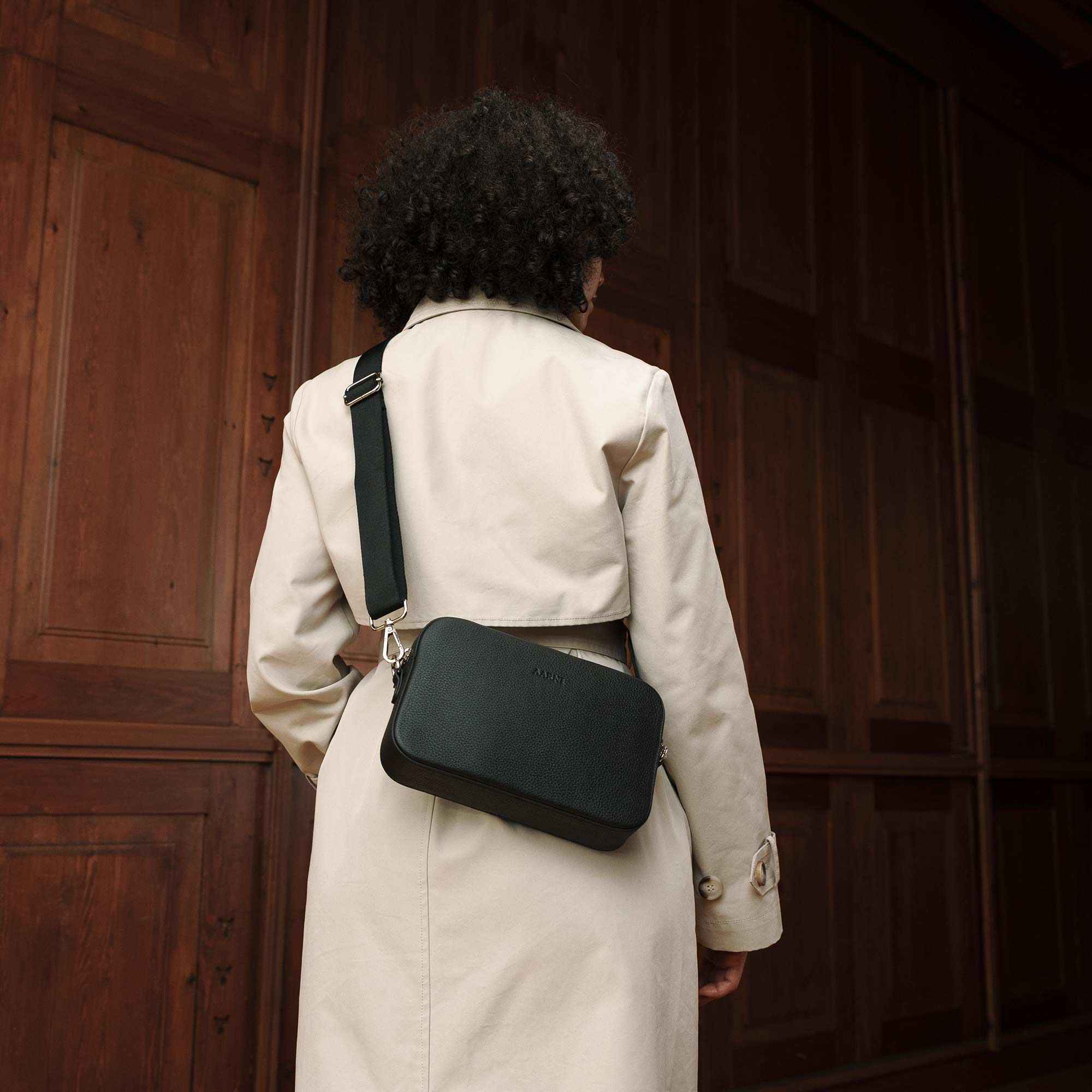 Large Crossbody Bag (Black) - Image 5