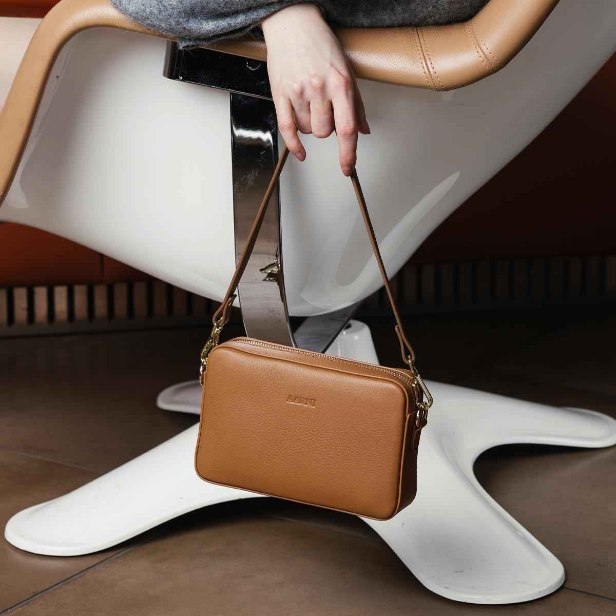 Large Crossbody Bag (Cognac) - Image 2
