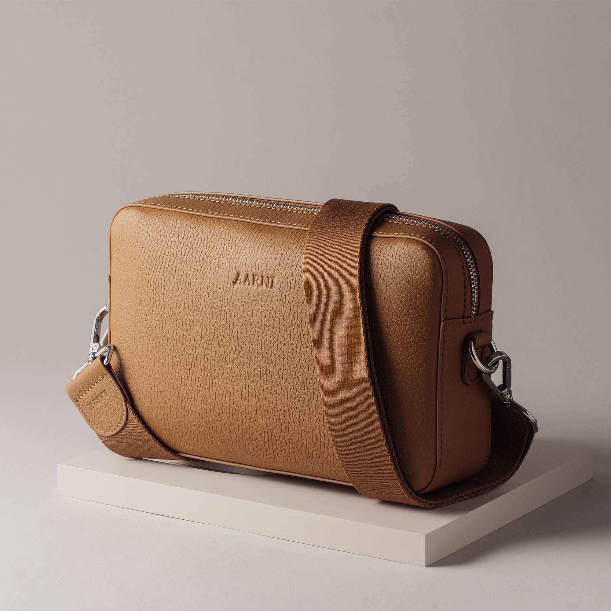 Large Crossbody Bag (Cognac) - Image 3