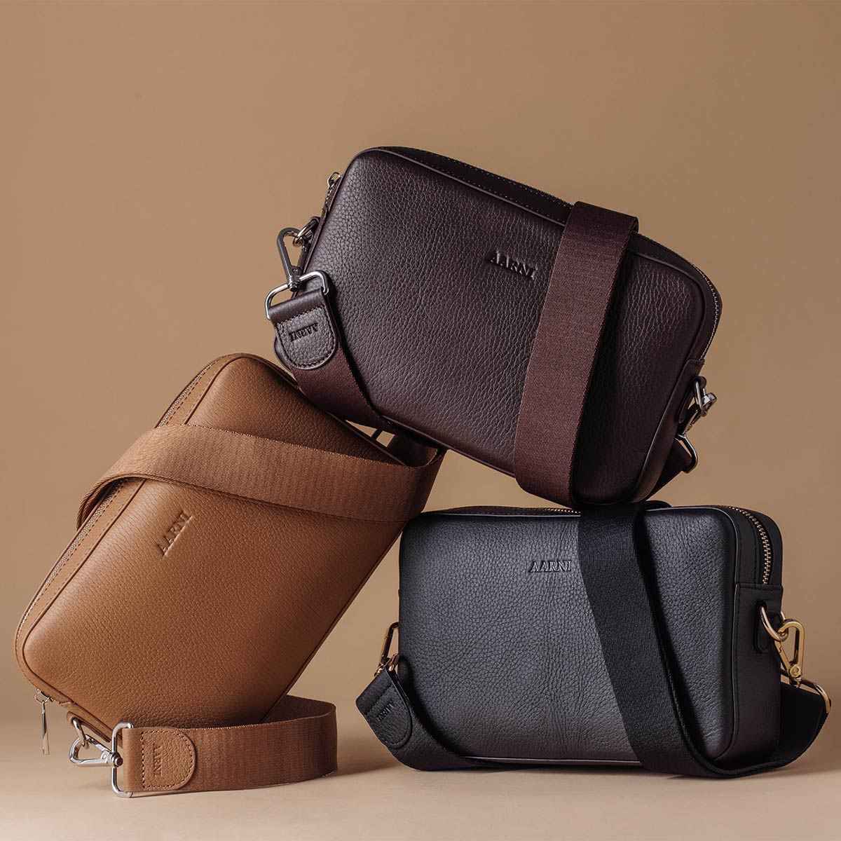 Large Crossbody Bag (Dark Brown) - Image 5