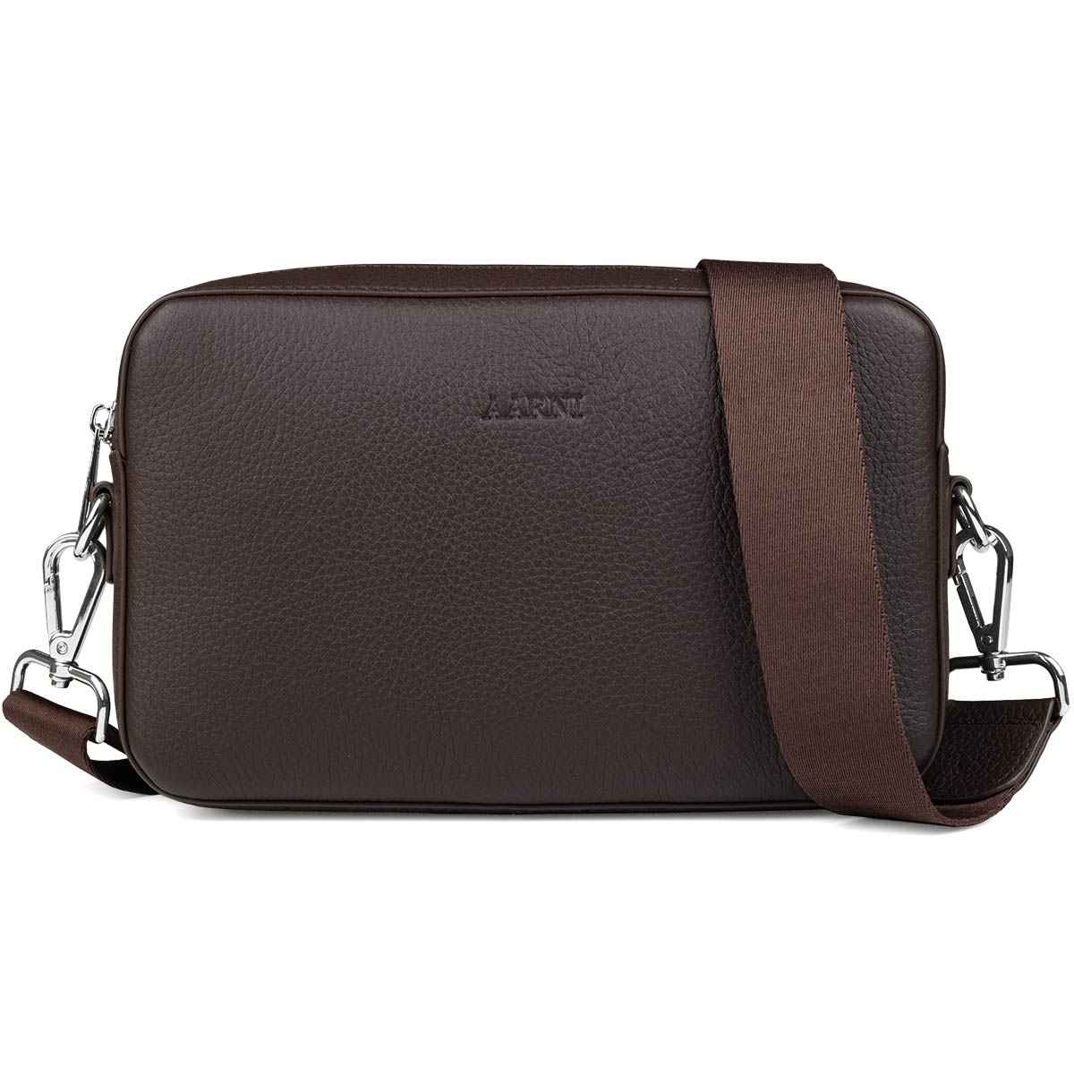 Large Crossbody Bag (Dark Brown) - Image 6