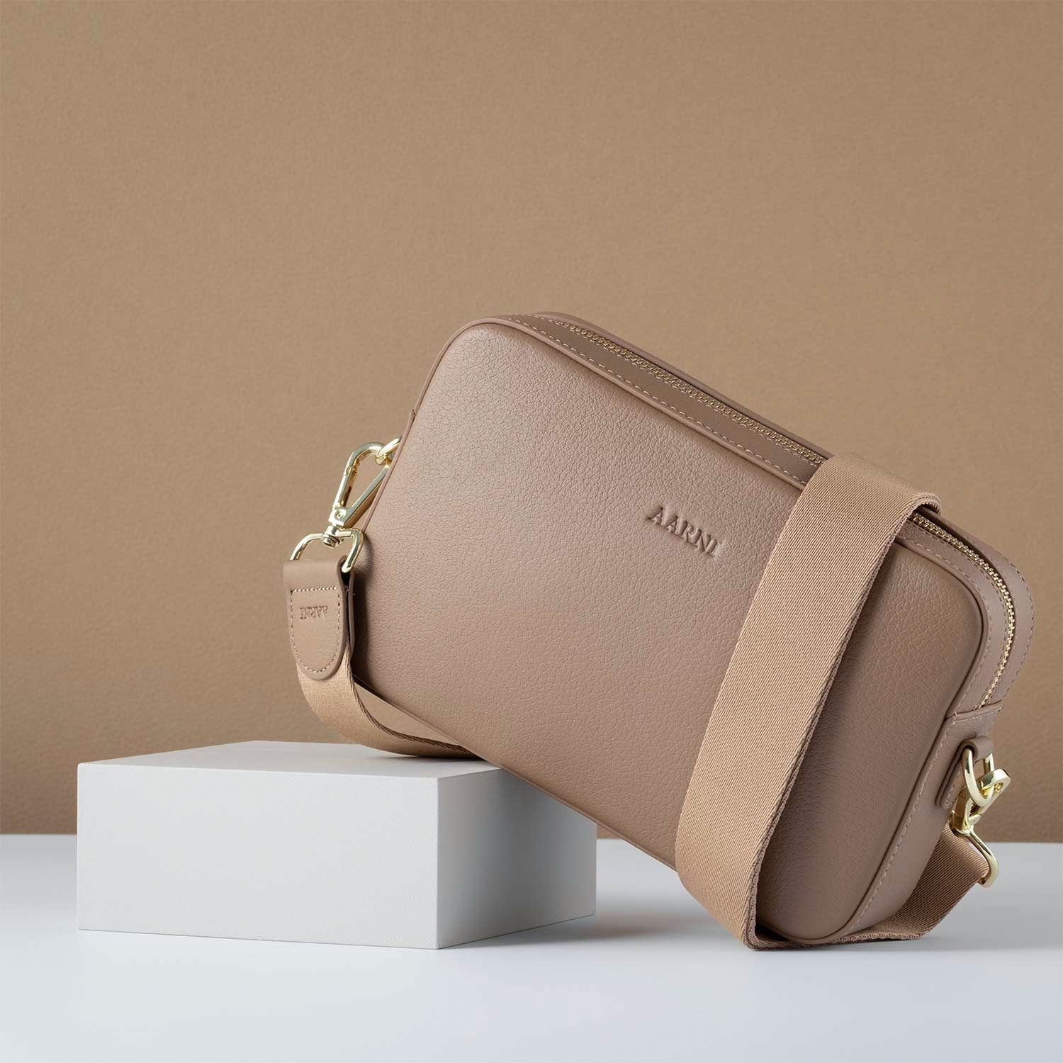 Large Crossbody Bag (Sand) - Image 4