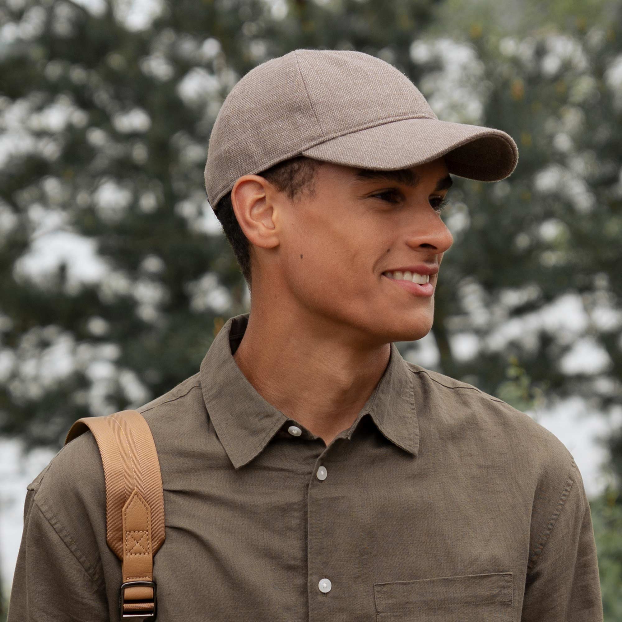 Linen Cap (Bark Brown) - Image 2
