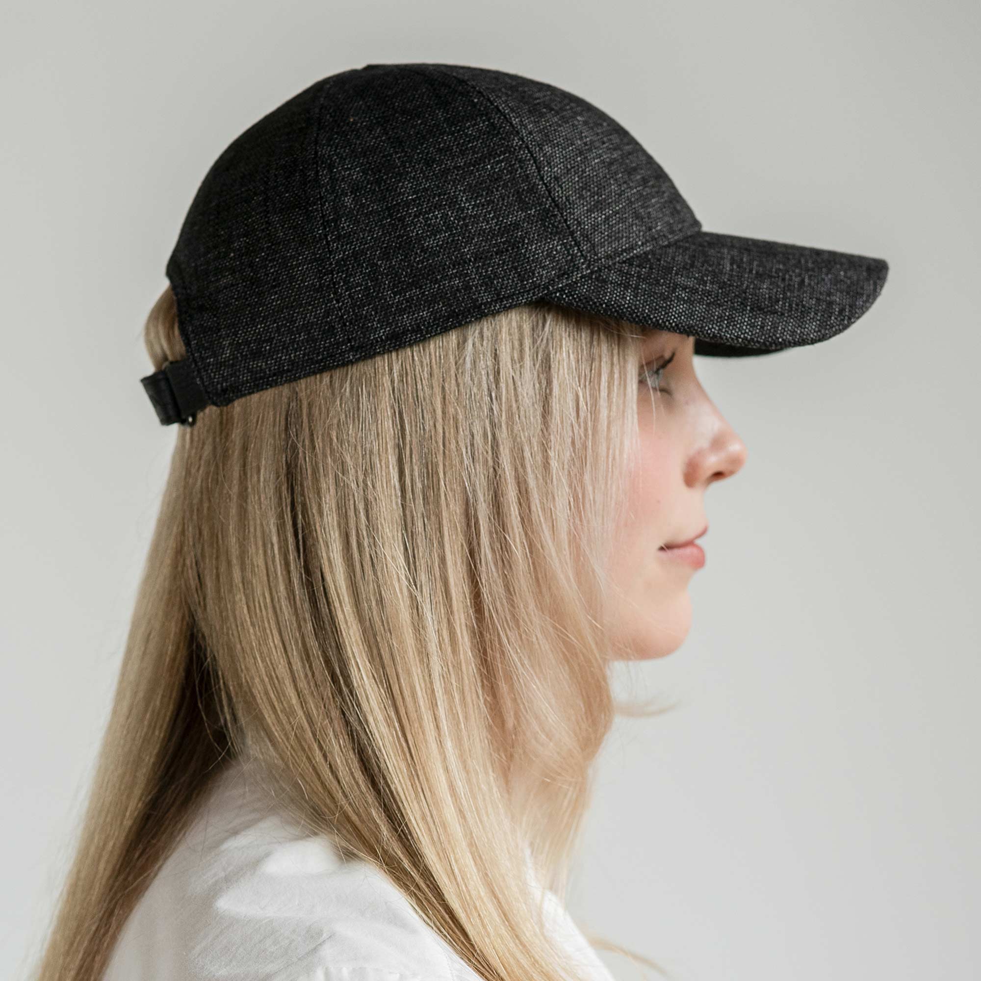Linen Cap (Charcoal Black) - Image 2