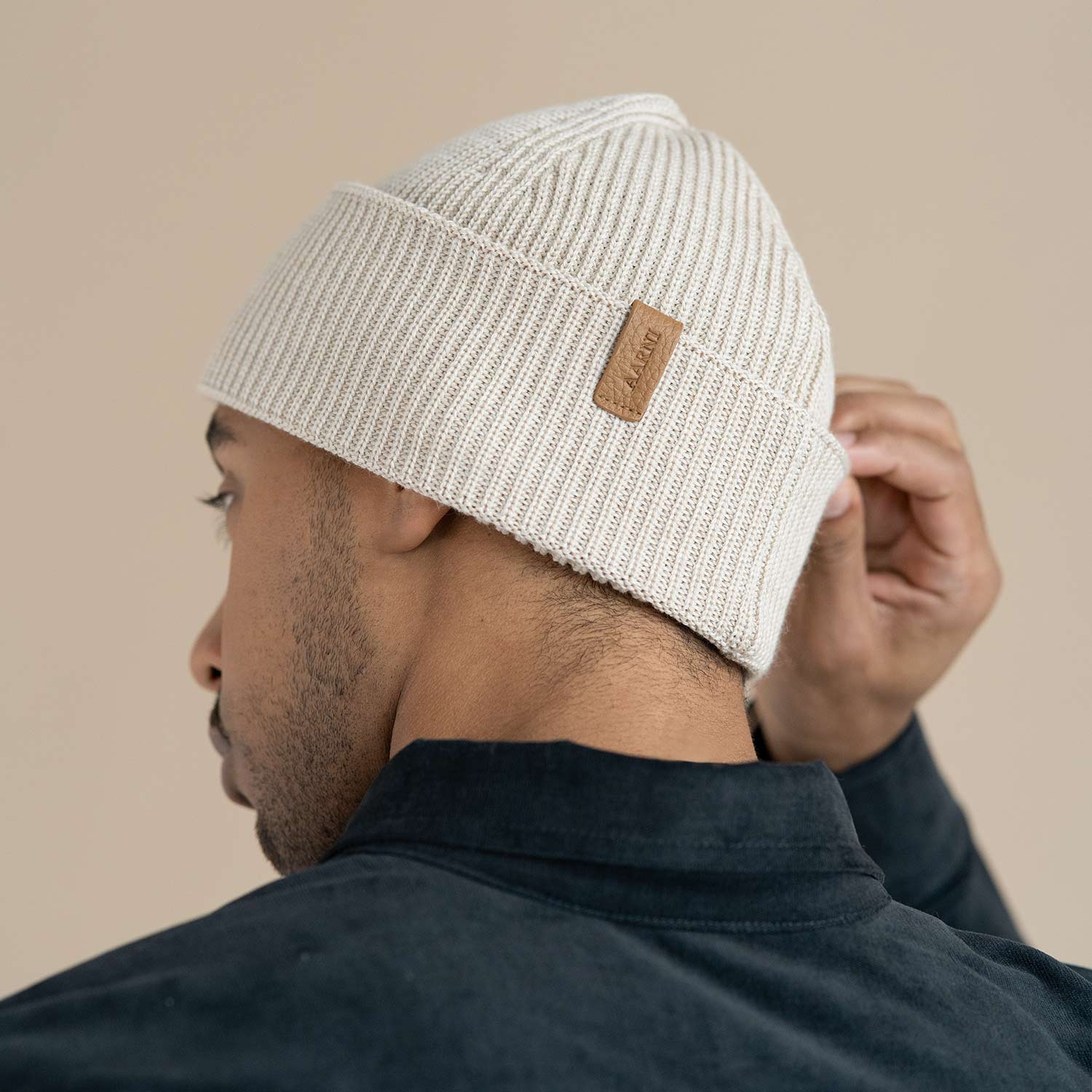 Merino Beanie (Beige) - Image 2
