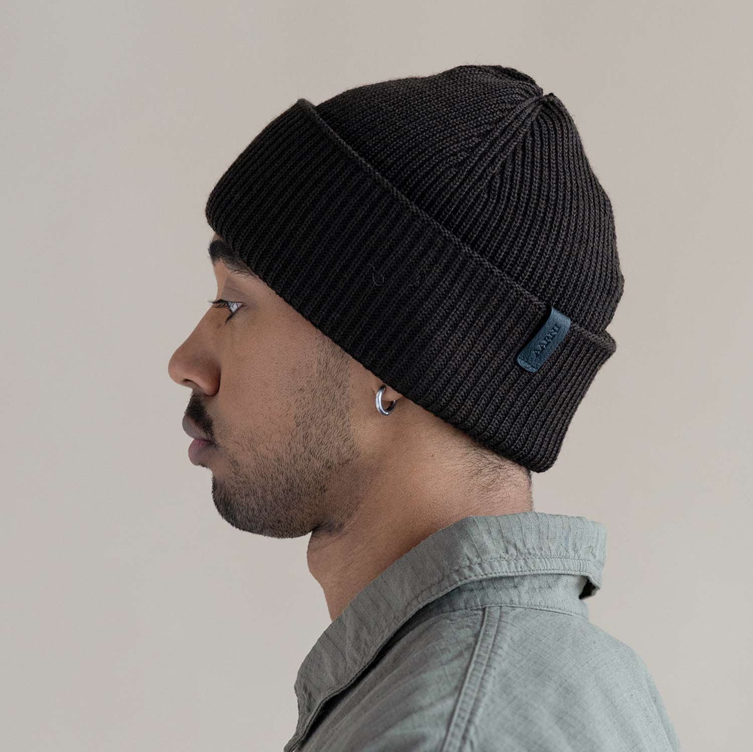 Merino Beanie (Brown) - Image 2