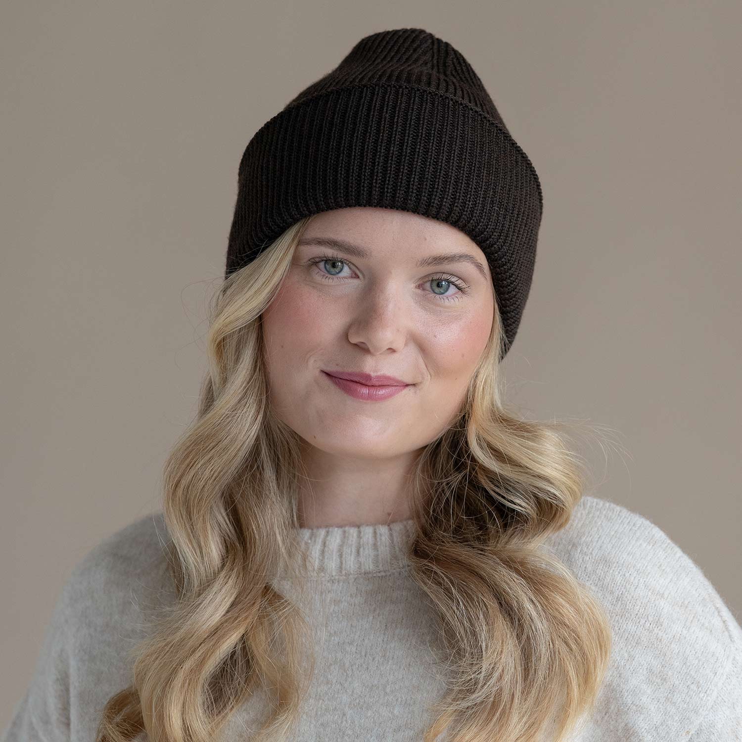 Merino Beanie (Brown) - Image 3