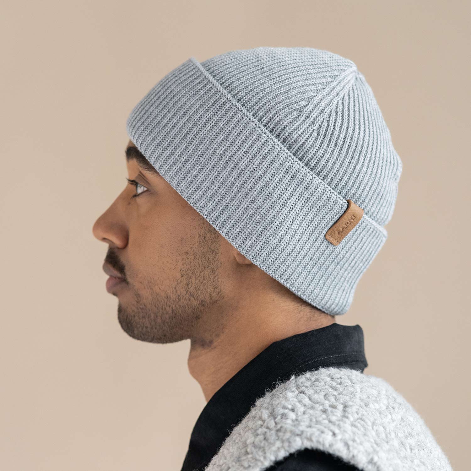 Merino Beanie (Grey) - Image 2