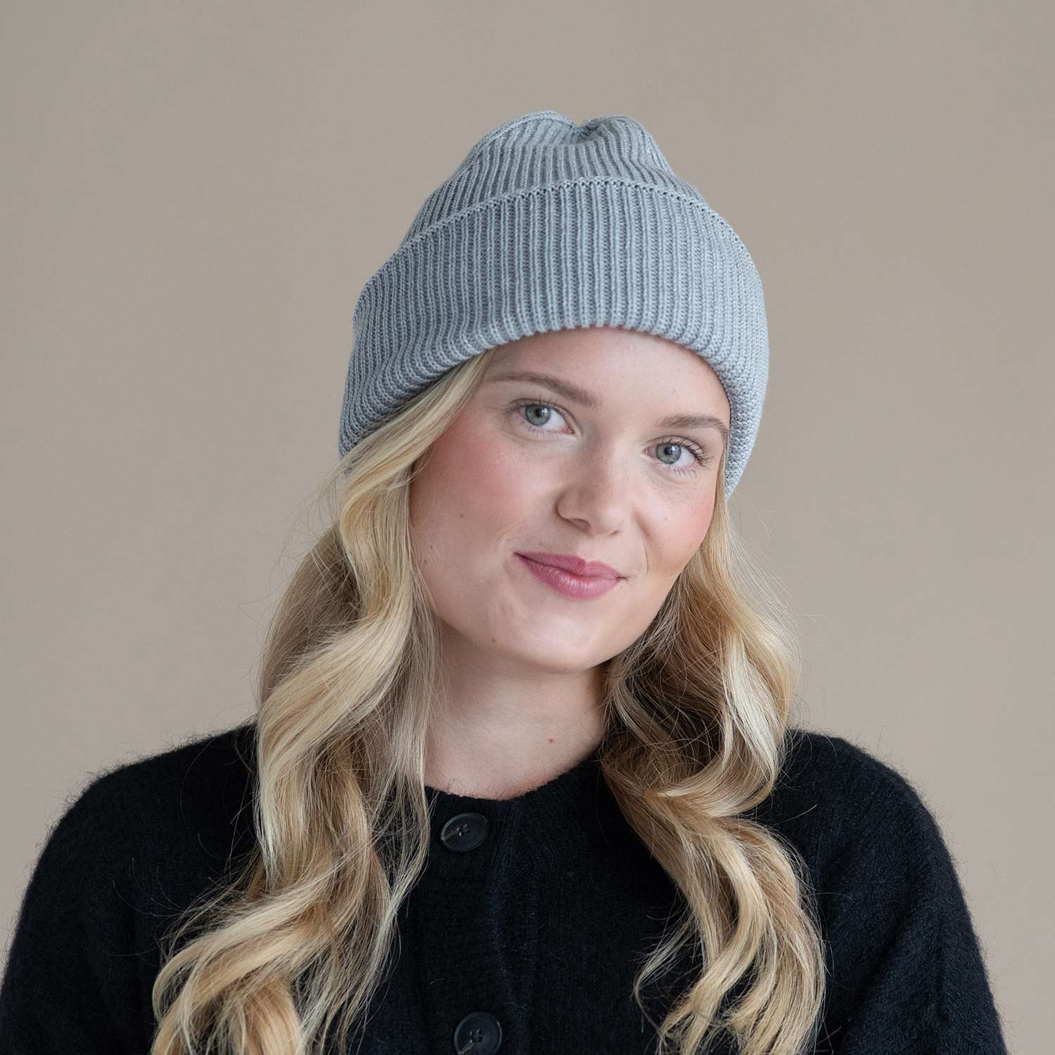 Merino Beanie (Grey) - Image 3