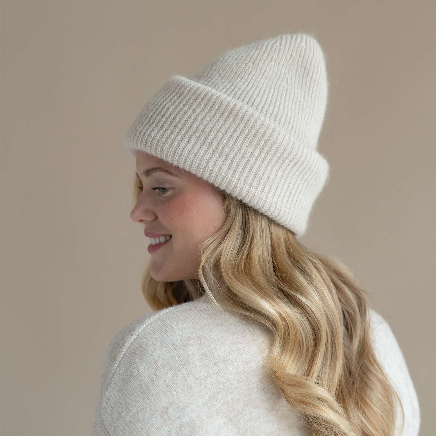 Mohair Beanie (Vanilla) - Image 2