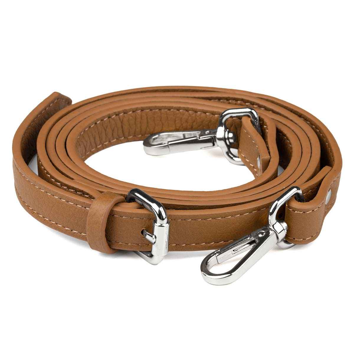 Elk Leather Shoulder Strap (Cognac) - Image 2